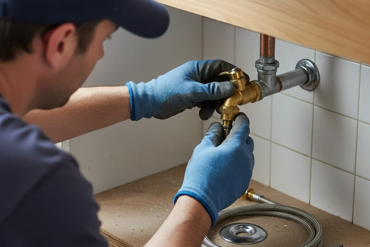 Shutoff valve and fitting work during Repiping in Butler